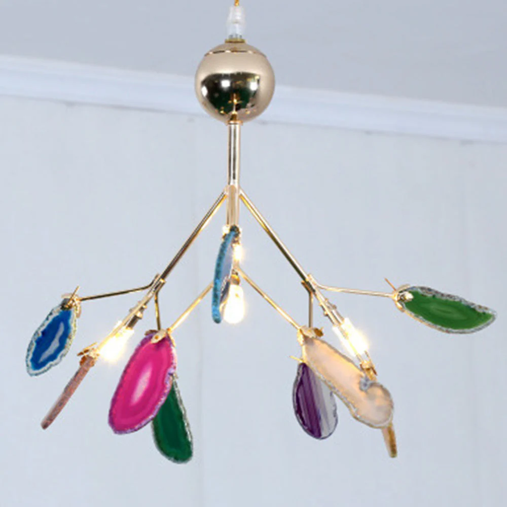 Nordic Creative Light Luxury Agate Stone Chandelier - Image 5