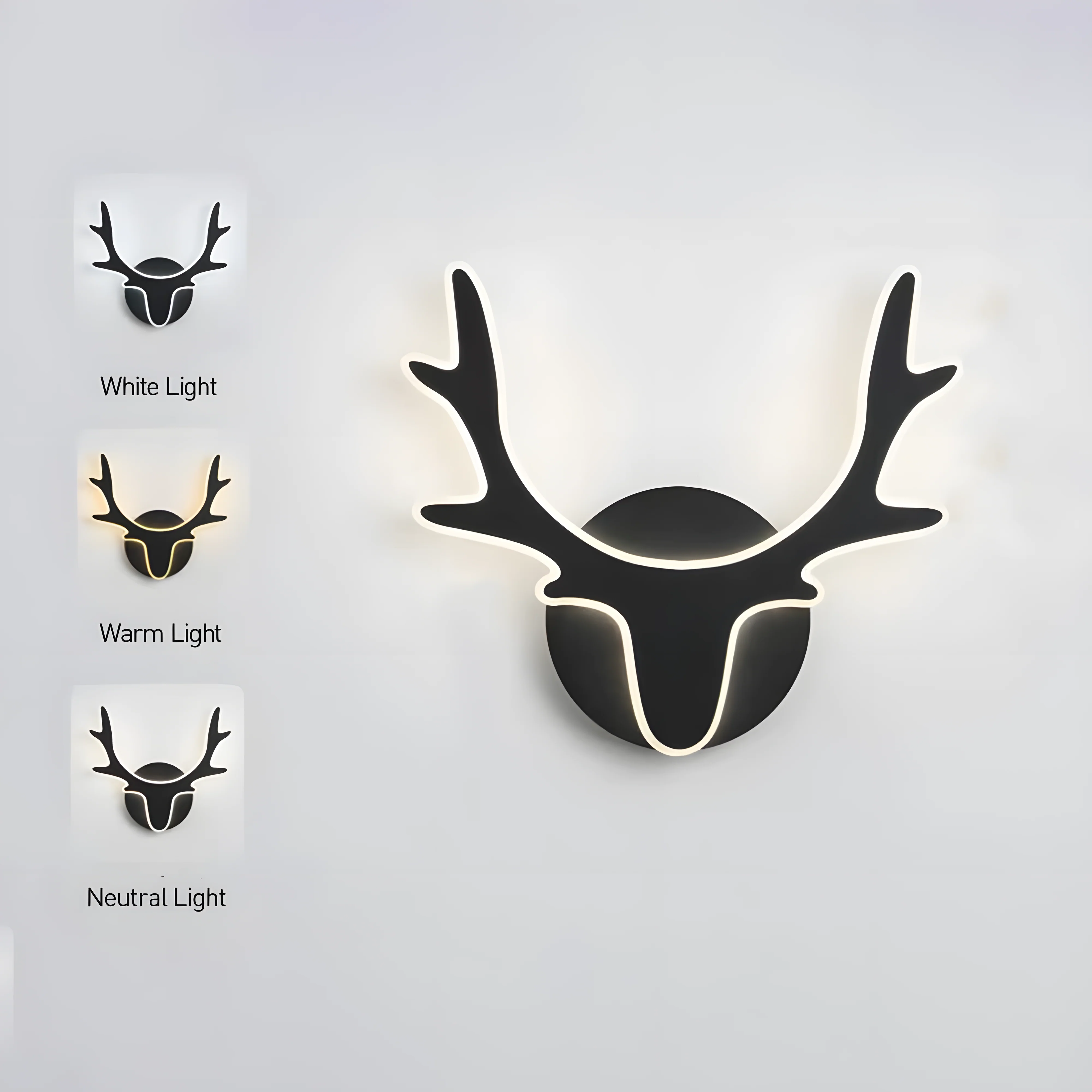 Nordic Deer Antler LED Wall Light - Image 7