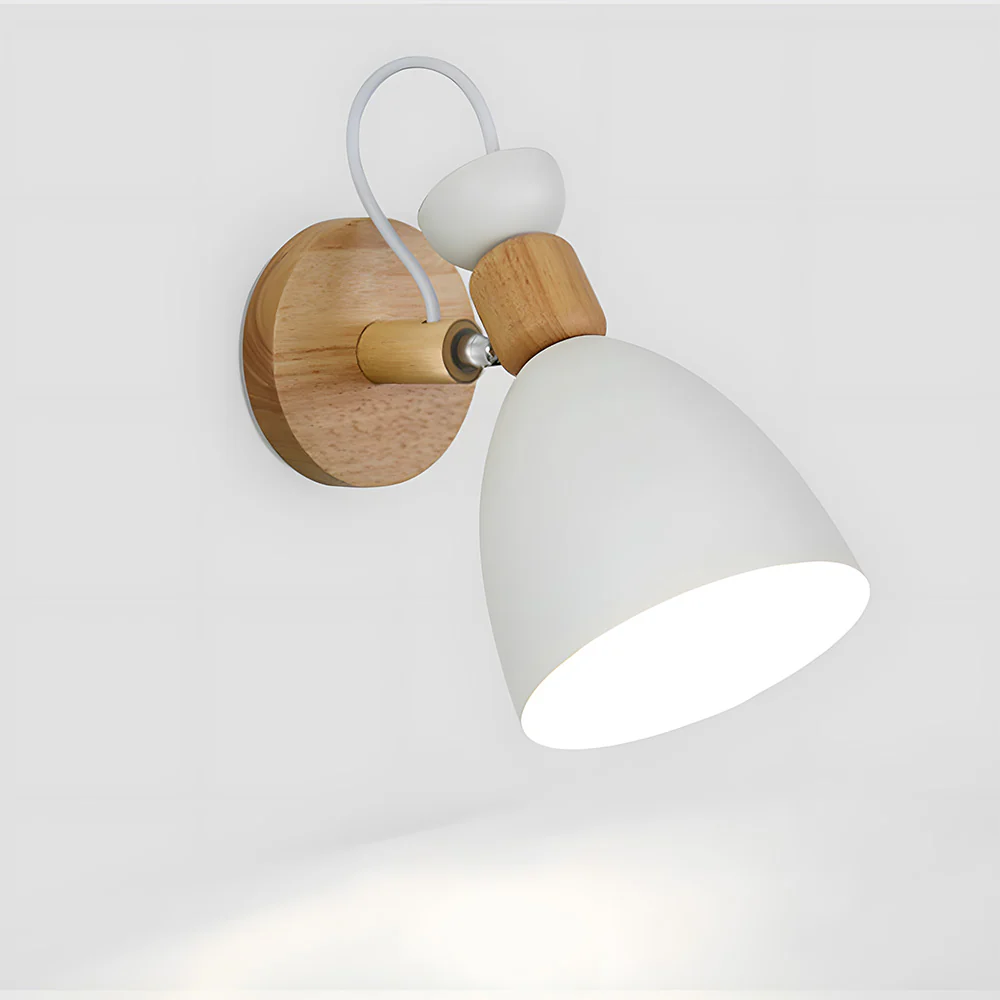 Nordic Design Style Wood Bedside Wall Lights - Image 4