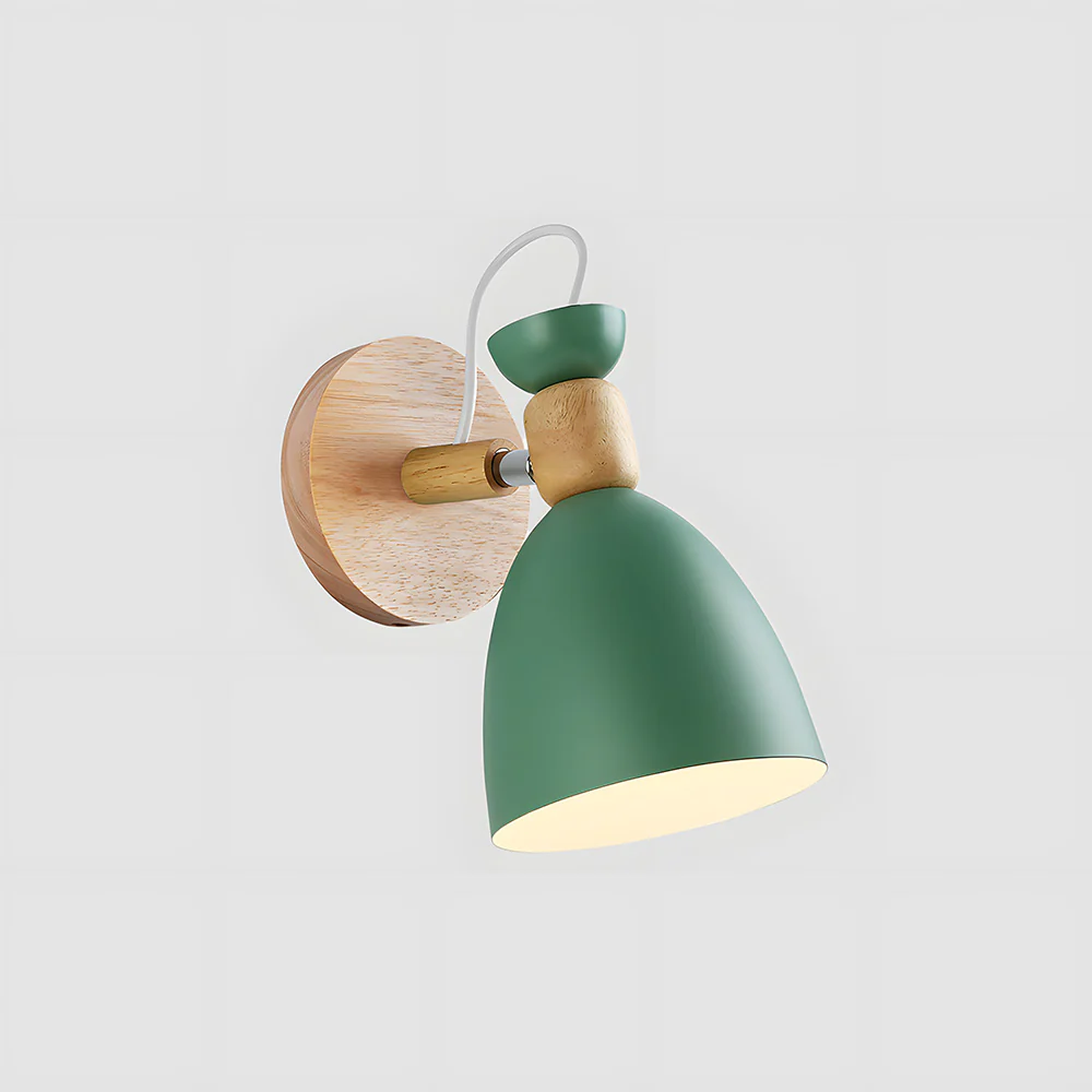 Nordic Design Style Wood Bedside Wall Lights - Image 8