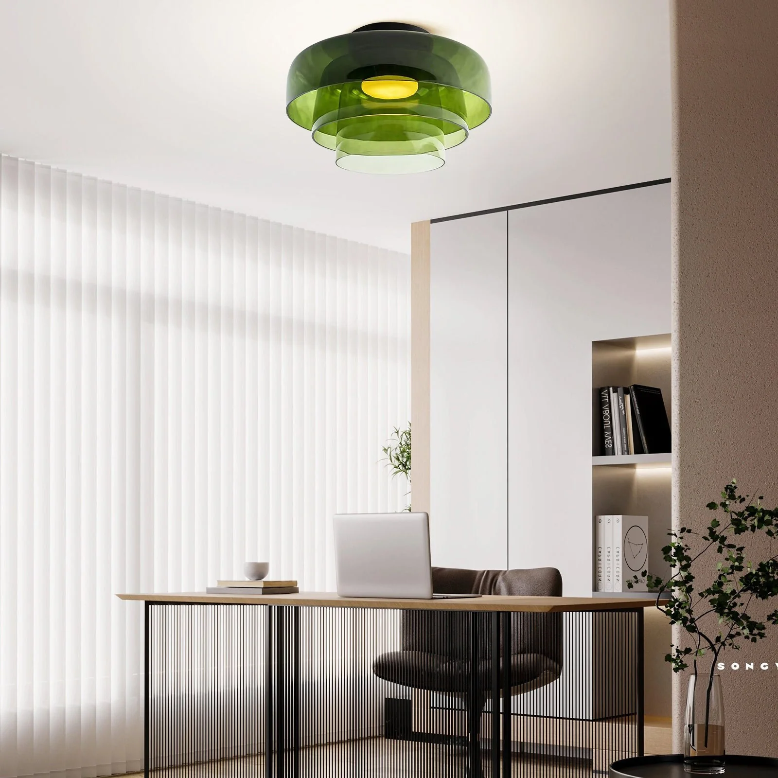 Modern Designer Creative Glass Ceiling Lamp For Living Room - Image 21