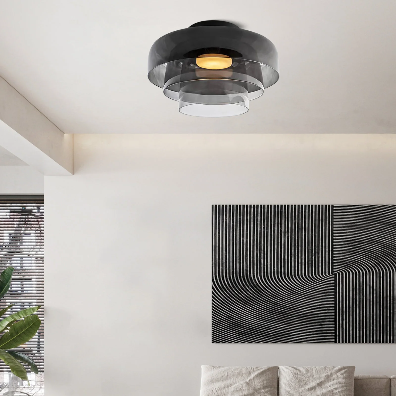 Modern Designer Creative Glass Ceiling Lamp For Living Room - Image 60