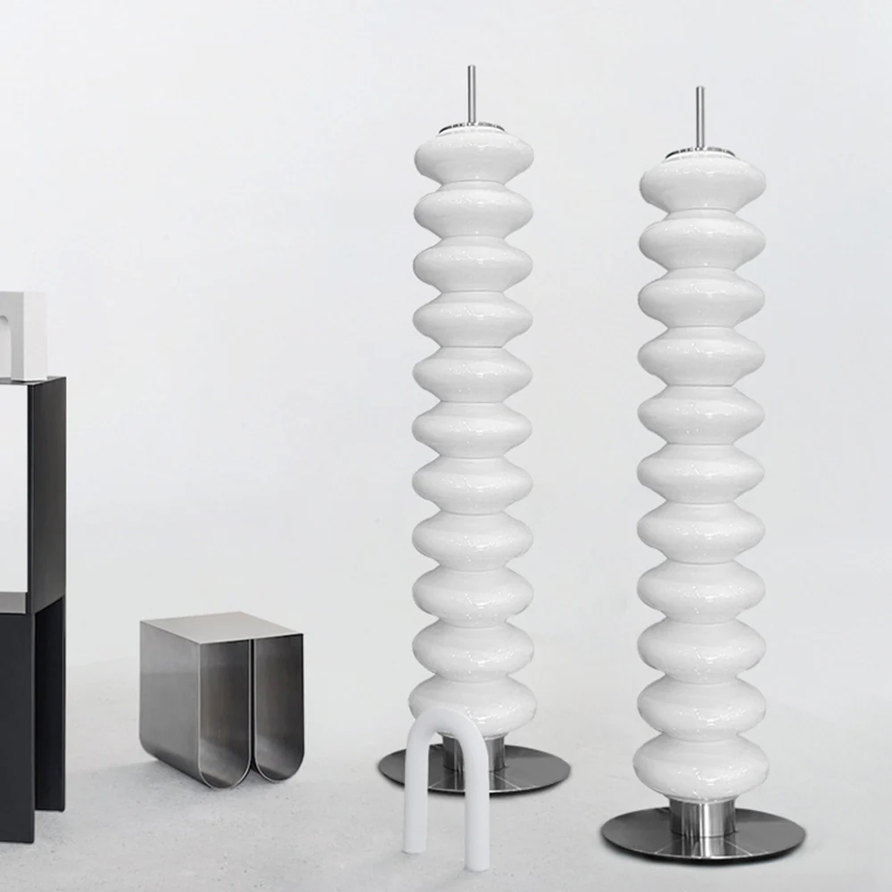 Nordic Designer Style White Art Floor Lamp - Image 2