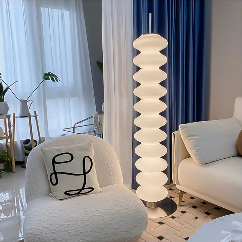 Nordic Designer Style White Art Floor Lamp - Image 6