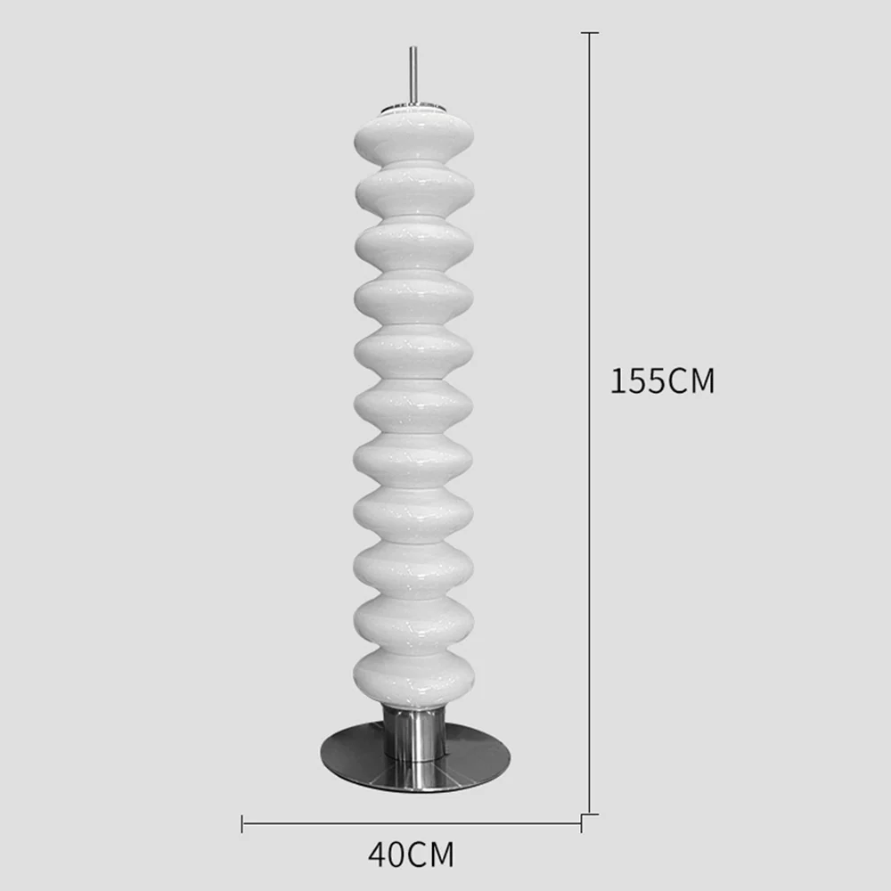 Nordic Designer Style White Art Floor Lamp - Image 8