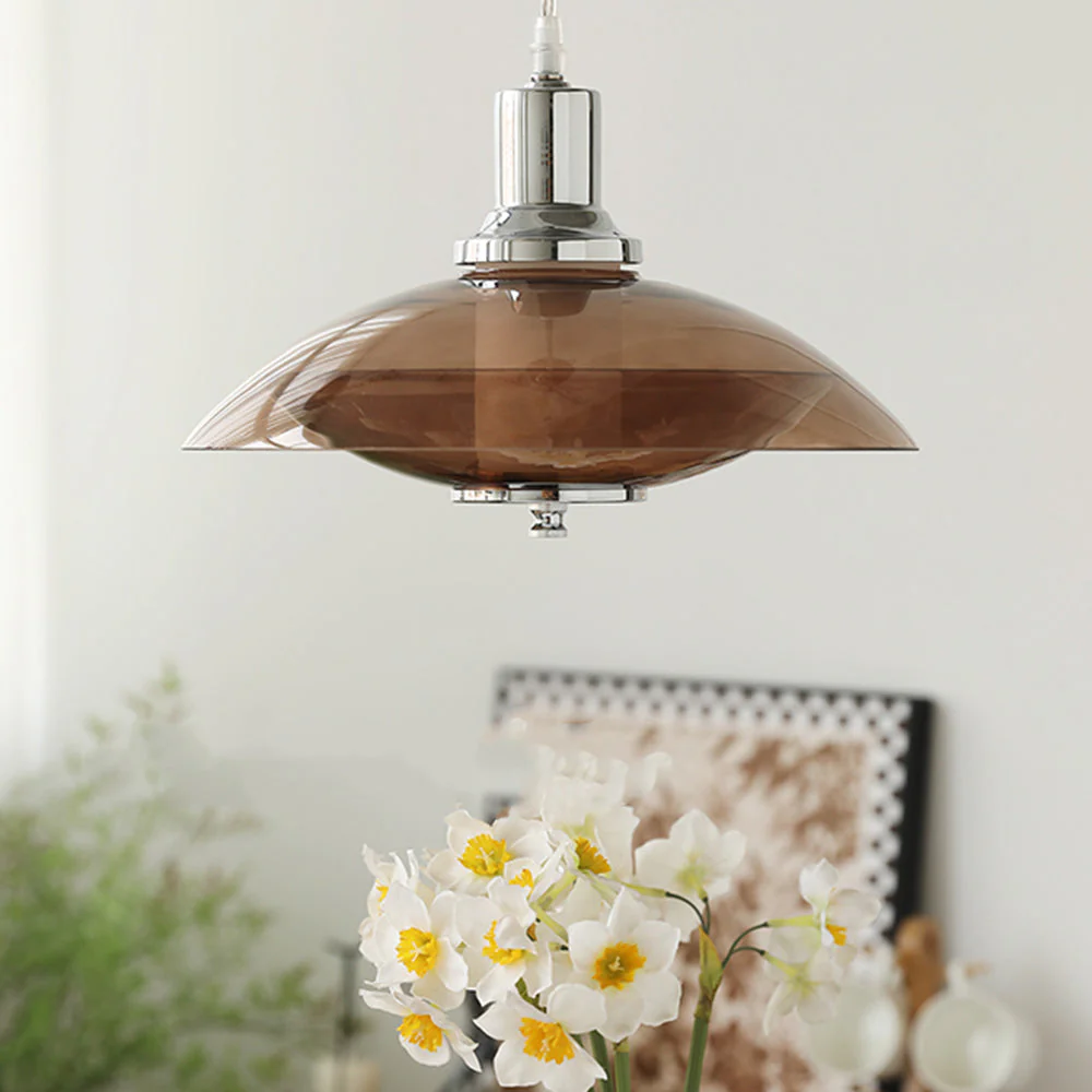 Nordic Flying Saucer Clear Glass Pendant Light - Image 17