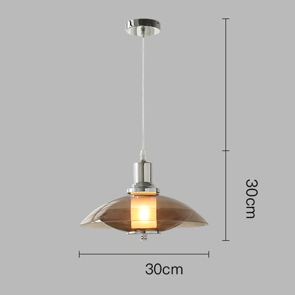 Nordic Flying Saucer Clear Glass Pendant Light - Image 20