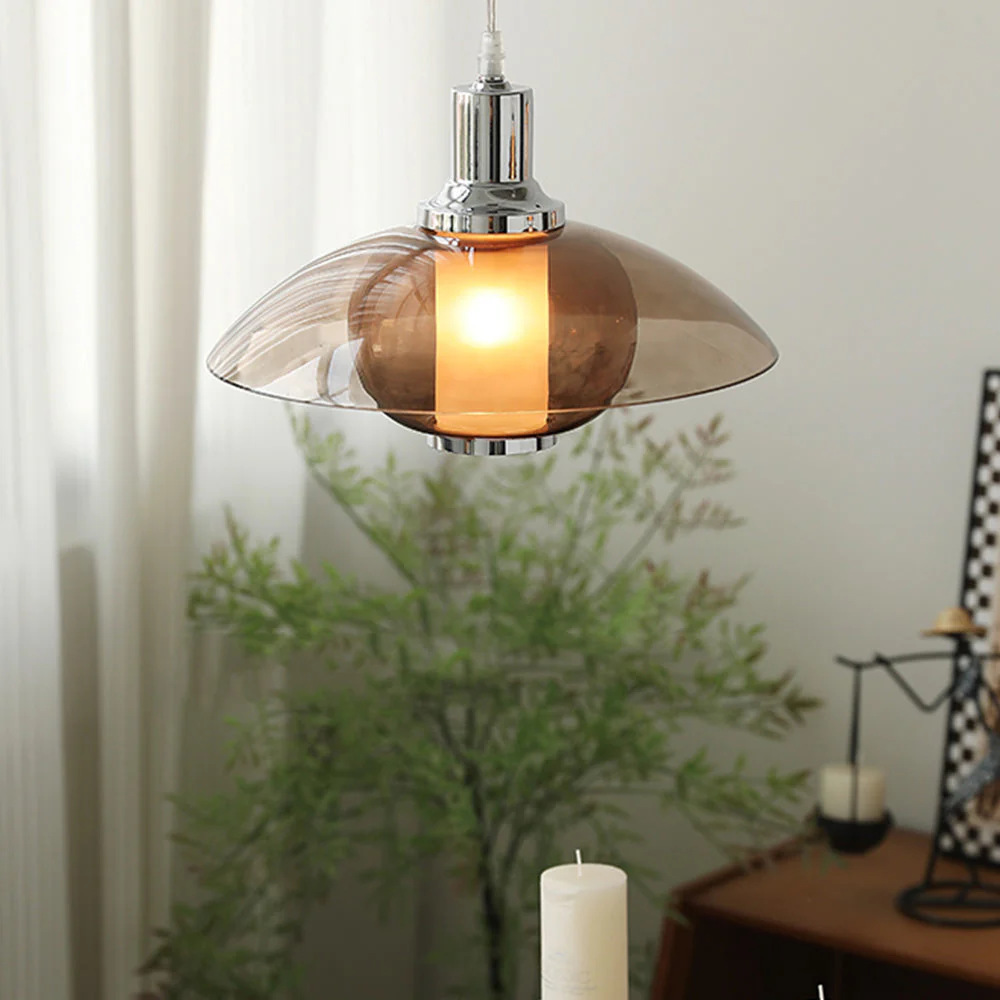 Nordic Flying Saucer Clear Glass Pendant Light - Image 5
