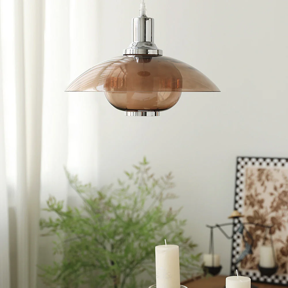 Nordic Flying Saucer Clear Glass Pendant Light - Image 6