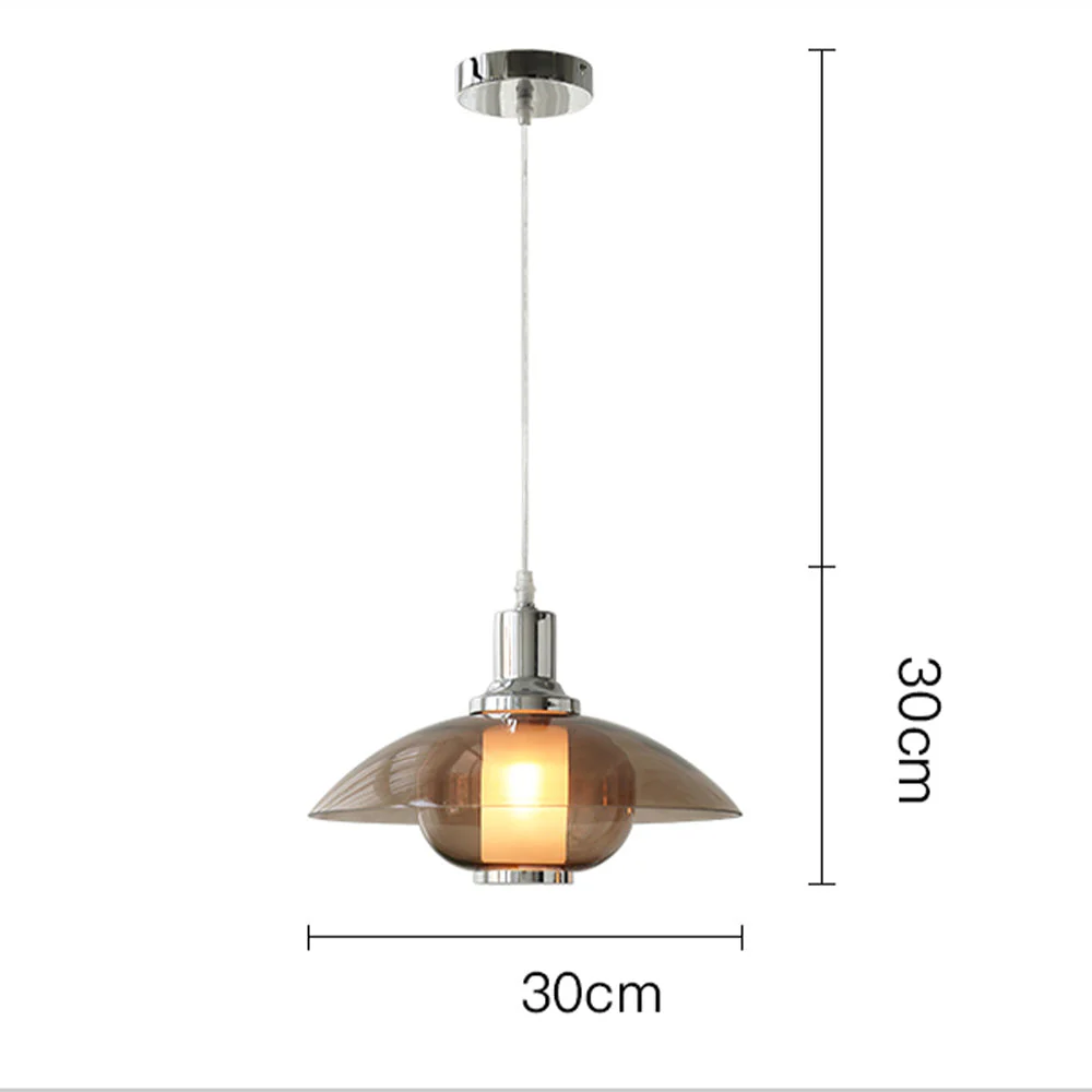 Nordic Flying Saucer Clear Glass Pendant Light - Image 9