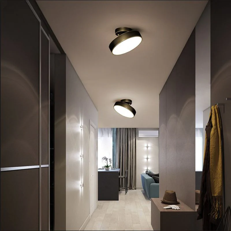 Nordic Industrial Simple Round LED Ceiling Light - Image 2