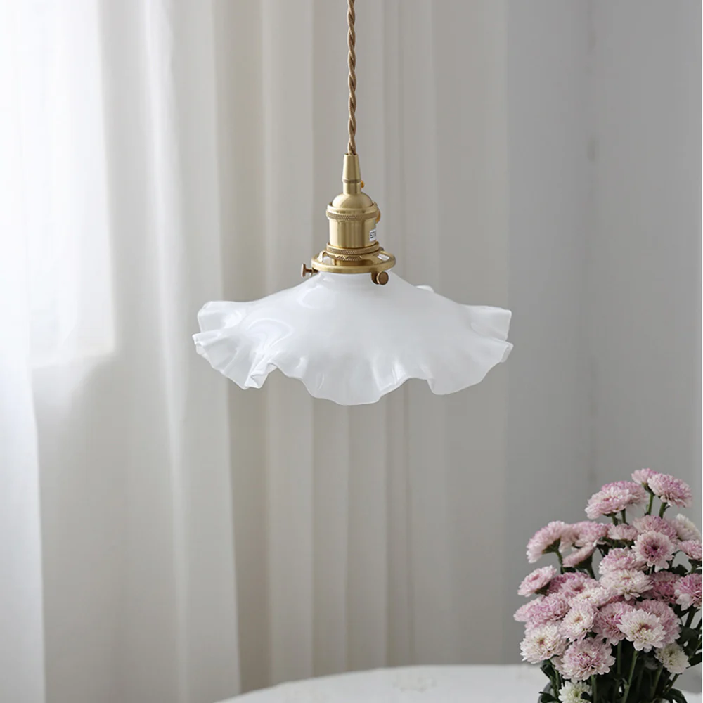 Nordic Kitchen Island Vintage Glass Hanging Light - Image 3