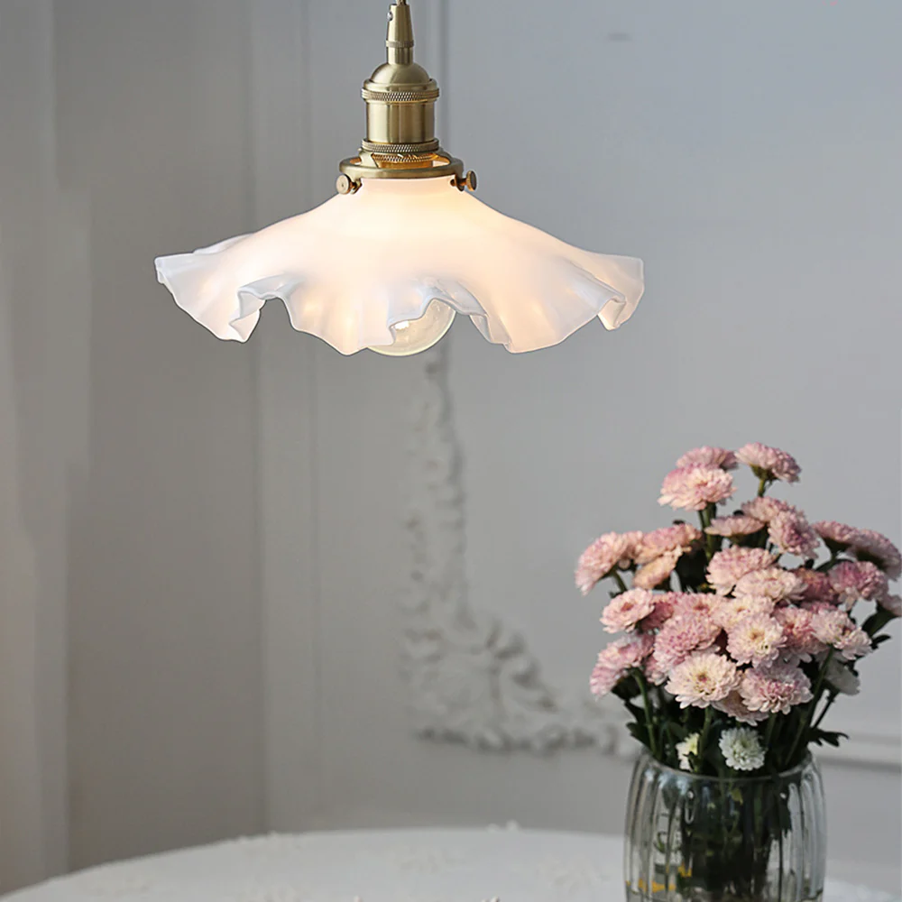 Nordic Kitchen Island Vintage Glass Hanging Light - Image 4