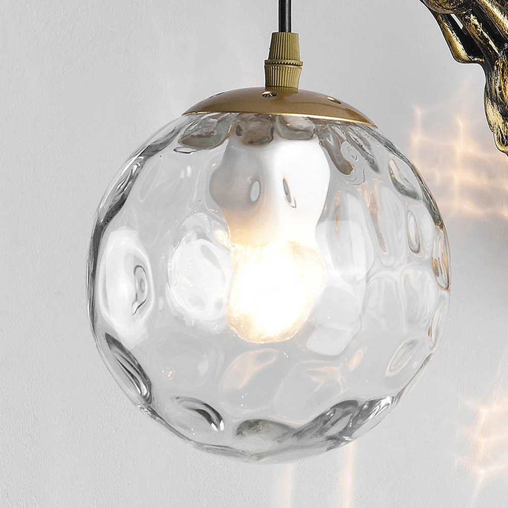 Nordic Lantern Clear Ball Wall Light - Image 5