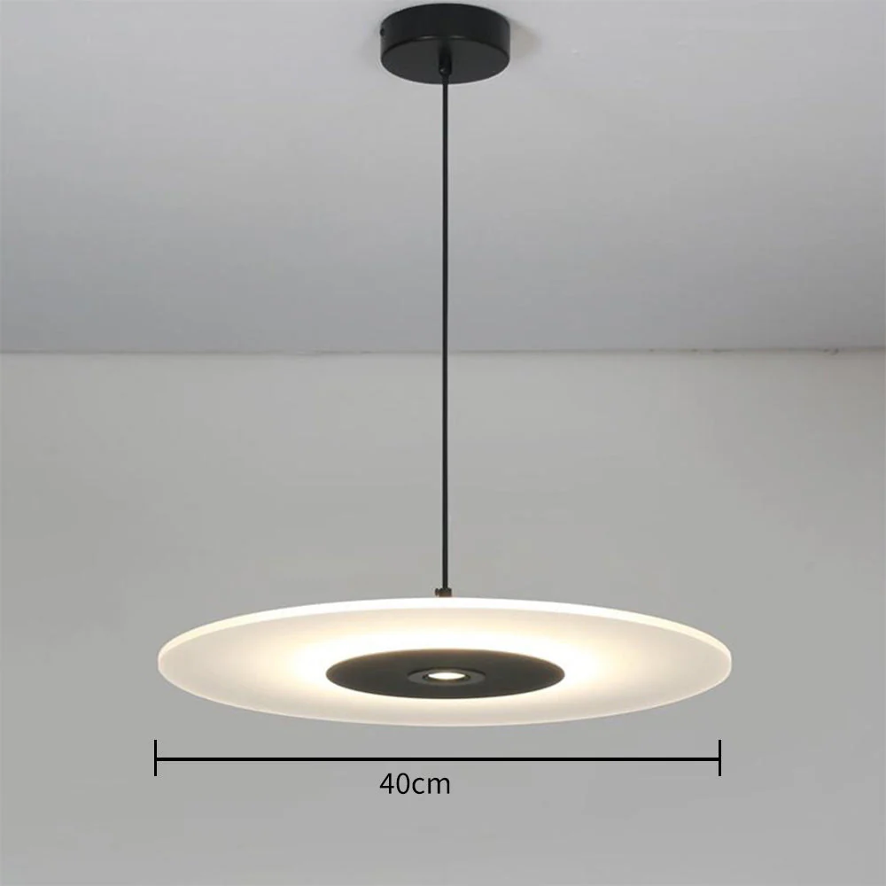 Nordic LED Flat Pendant Light For Dining Room - Image 4