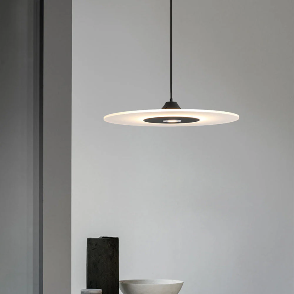 Nordic LED Flat Pendant Light For Dining Room - Image 7