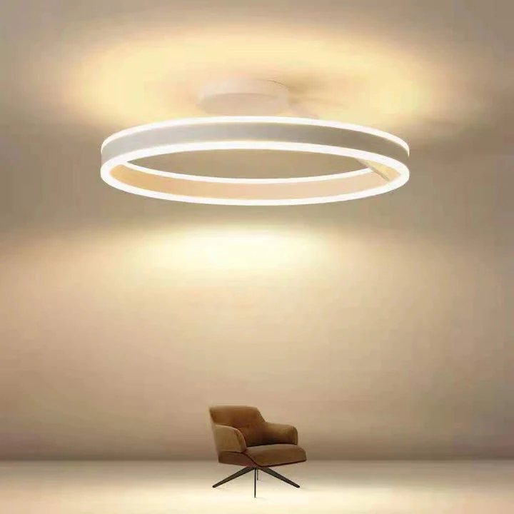 Nordic LED Geometry Circle Ceiling Light - Image 15