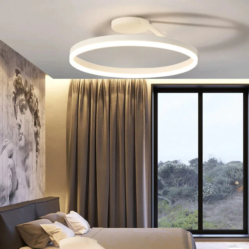 Nordic LED Geometry Circle Ceiling Light - Image 19