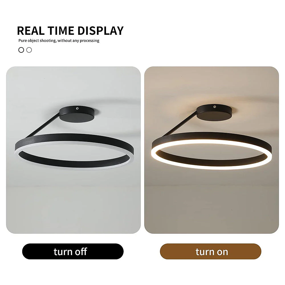 Nordic LED Geometry Circle Ceiling Light - Image 26