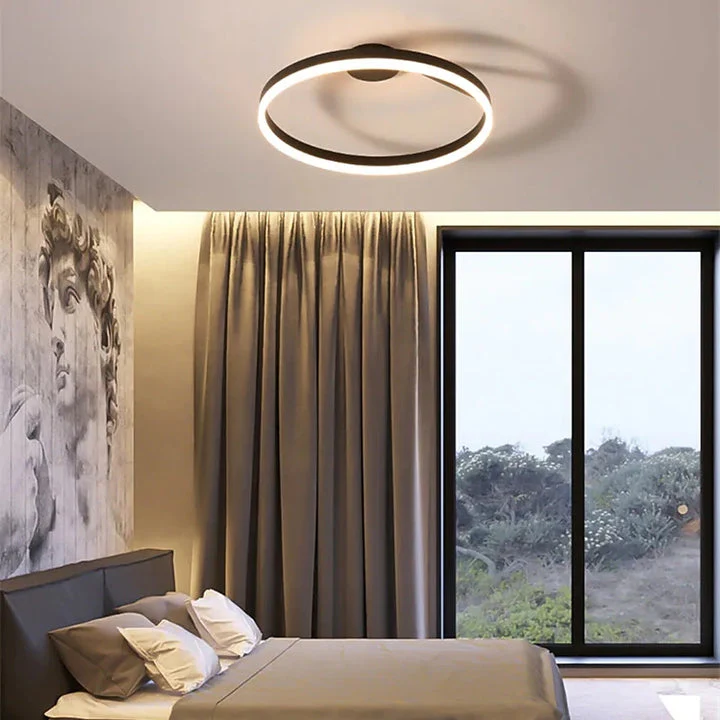 Nordic LED Geometry Circle Ceiling Light - Image 3