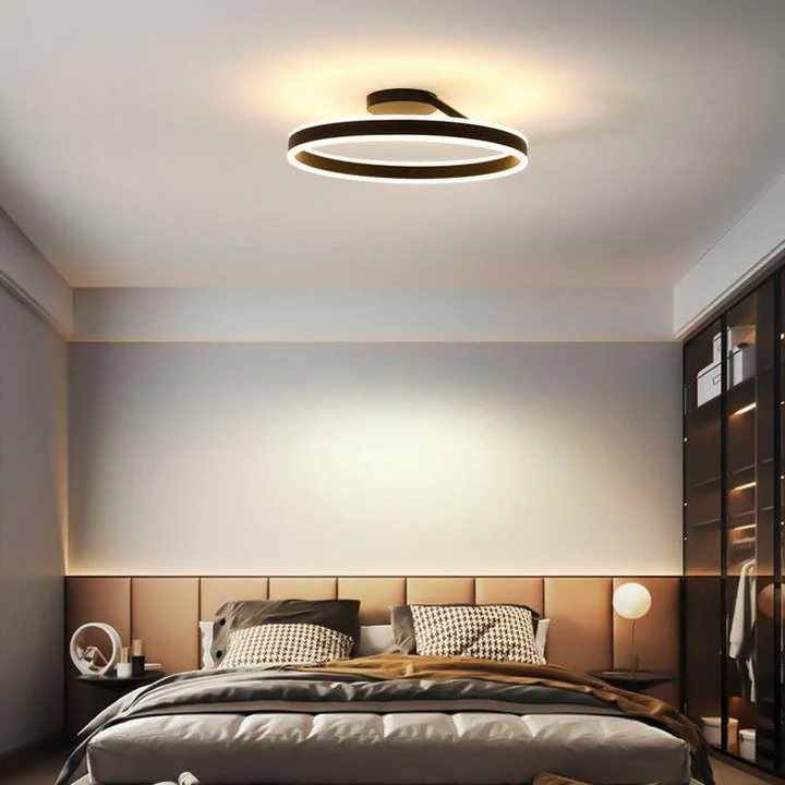 Nordic LED Geometry Circle Ceiling Light - Image 9