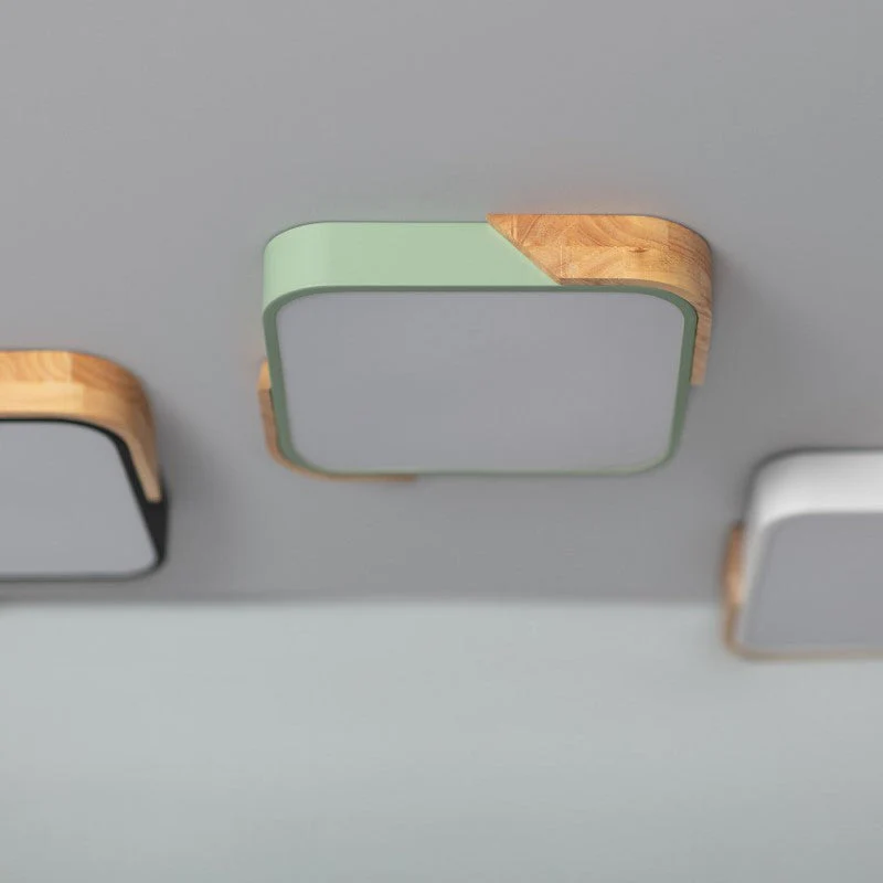 Nordic Macaron Rectangular Living Room Ceiling Lamp - Image 5