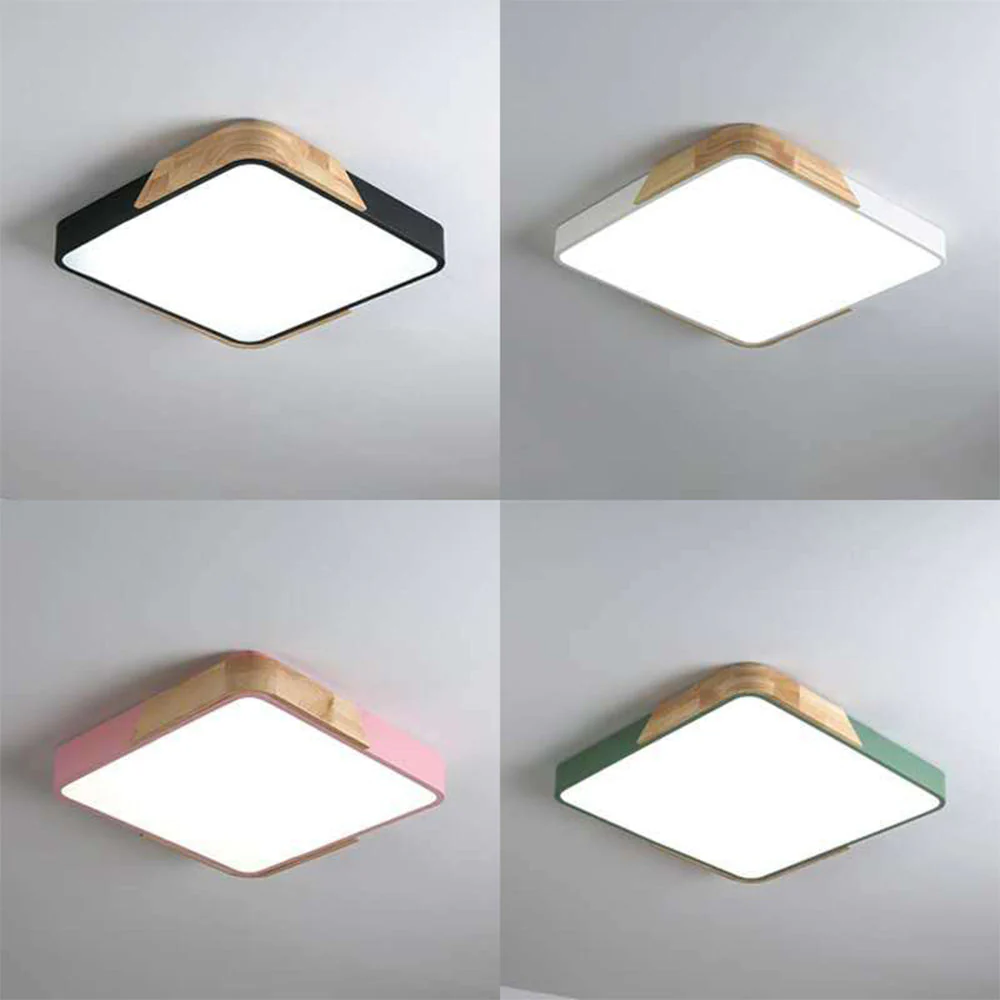 Nordic Macaron Rectangular Living Room Ceiling Lamp - Image 6