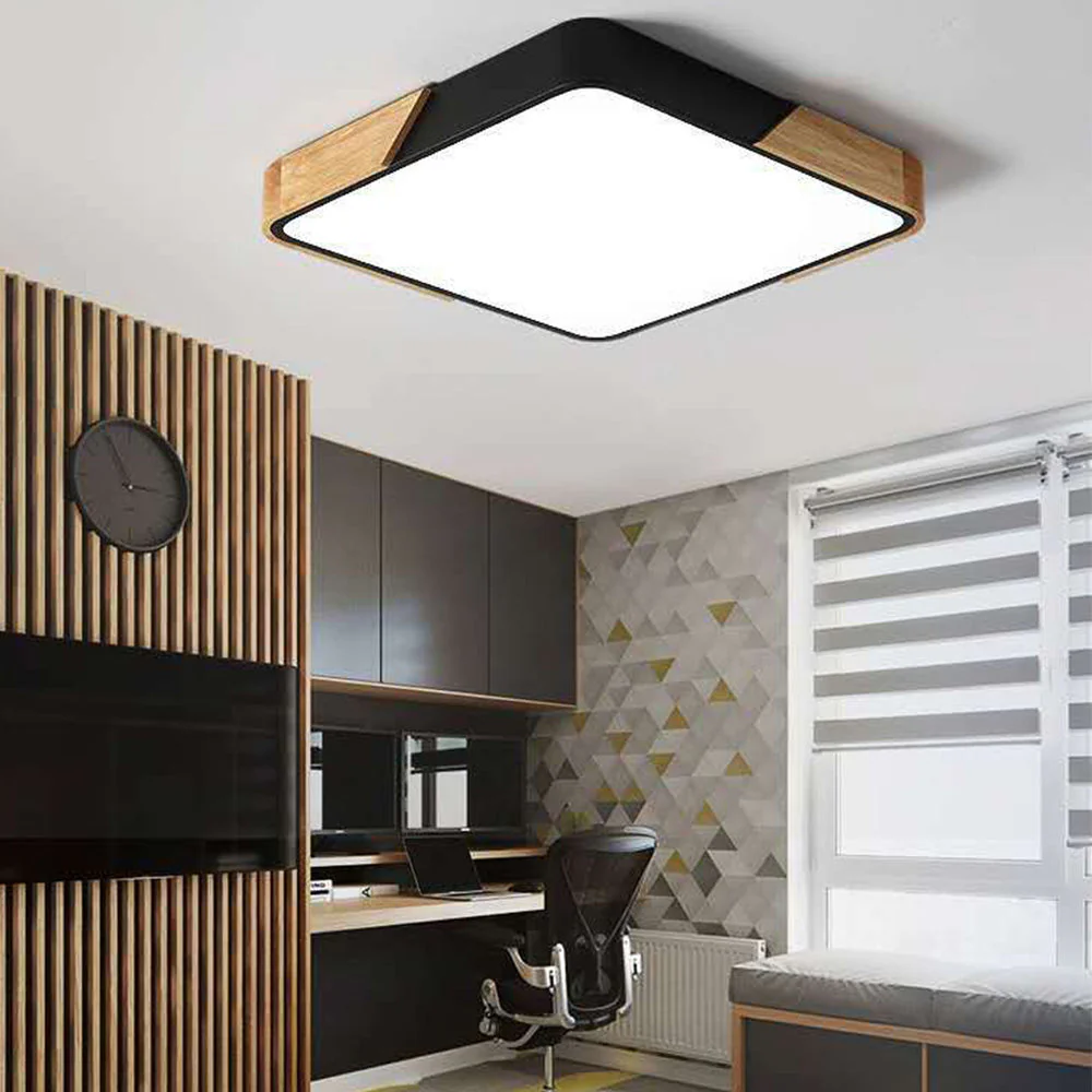Nordic Macaron Rectangular Living Room Ceiling Lamp - Image 8