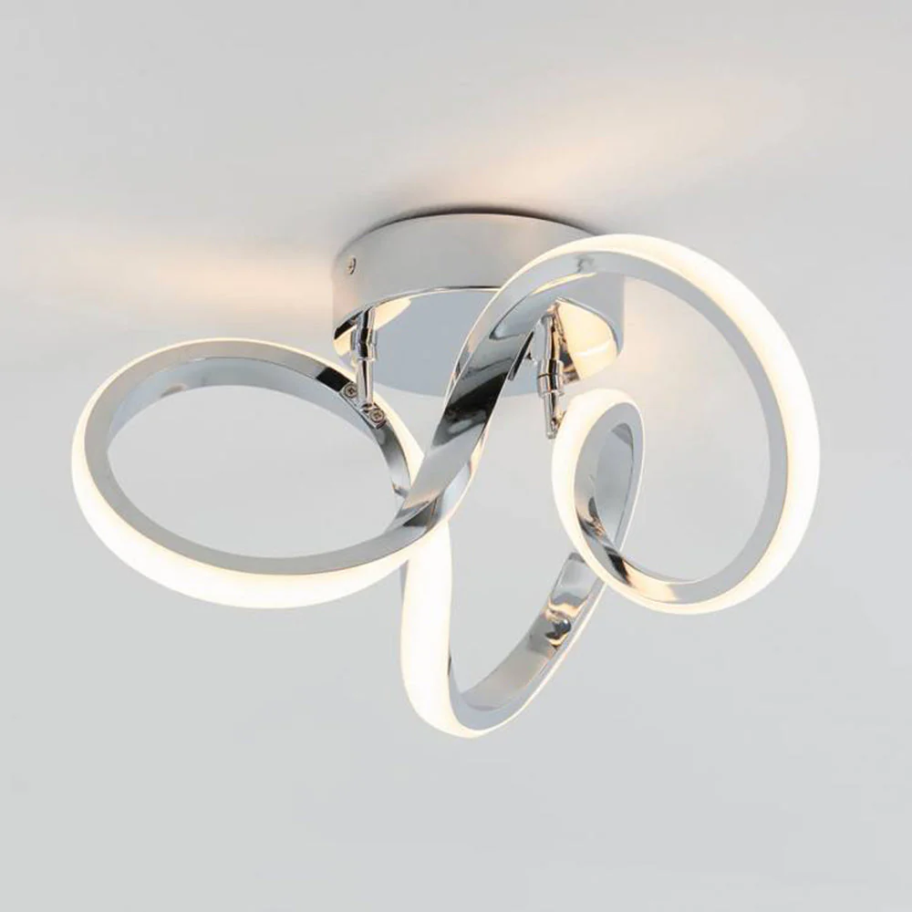 Nordic Minimalism Swirl Integrated Ceilng Light - Image 4