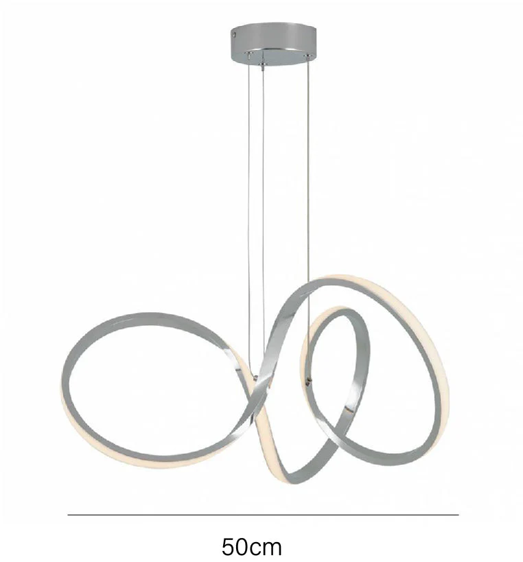 Nordic Minimalism Swirl Integrated Ceilng Light - Image 8