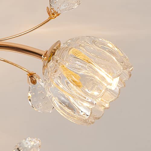 Nordic Modern Glass Flower Ceiling Lamp - Image 8