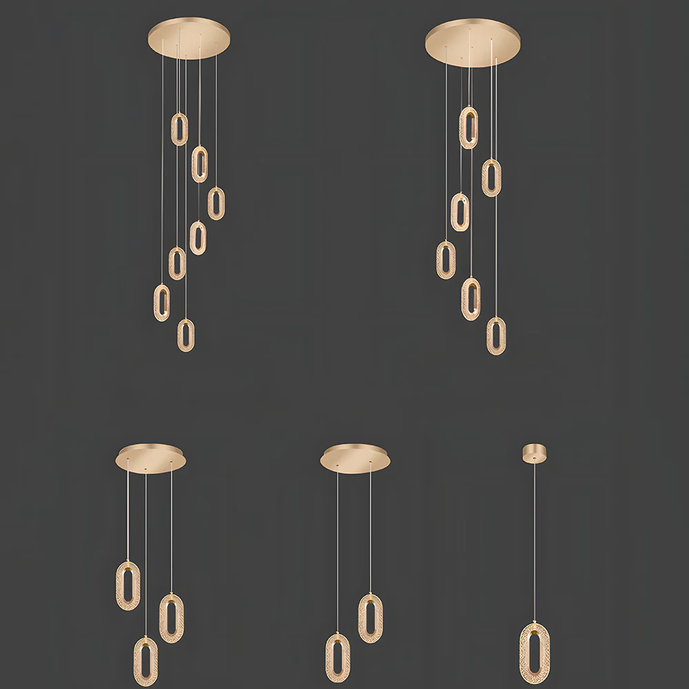 Nordic Modern Zinc Alloy LED Pendant Light For Living Room - Image 31