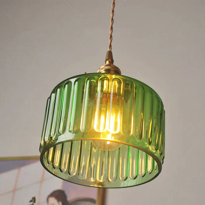 Nordic Retro 1 Light Glass Pendant Light - Image 10
