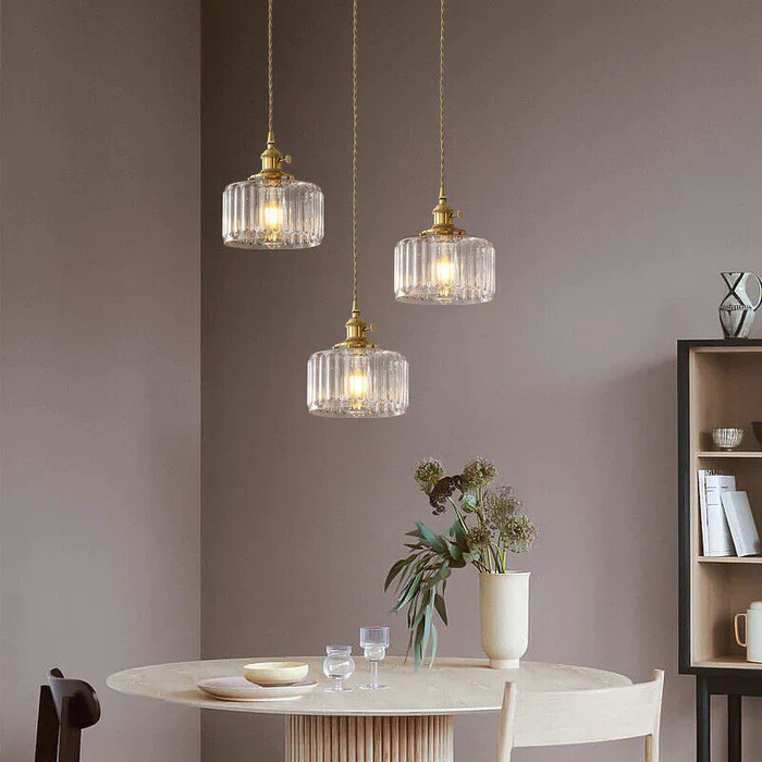 Nordic Retro 1 Light Glass Pendant Light - Image 5