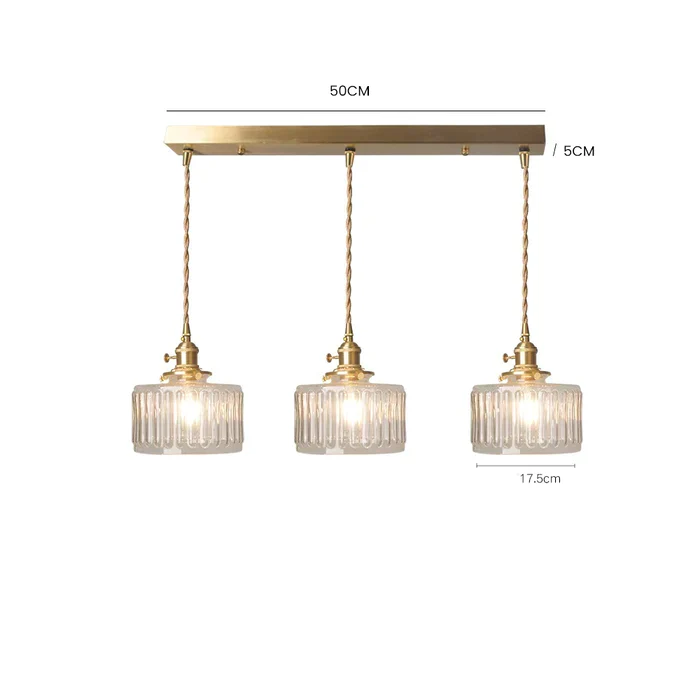 Nordic Retro 1 Light Glass Pendant Light - Image 7