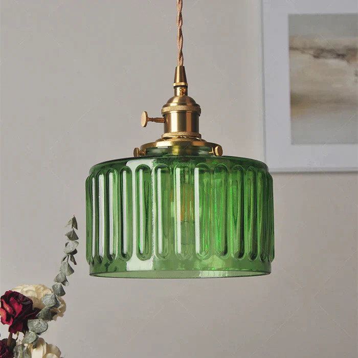 Nordic Retro 1 Light Glass Pendant Light - Image 8