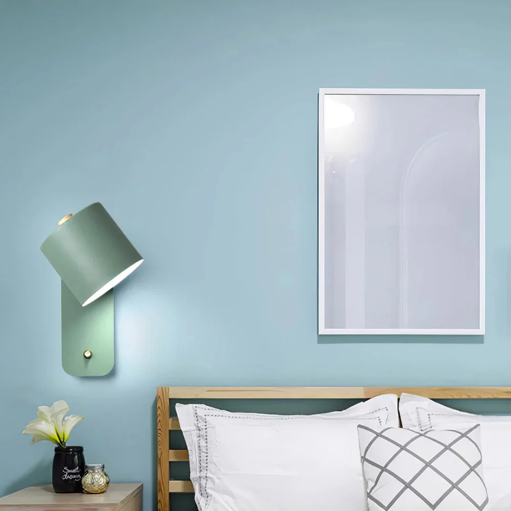 Nordic Rotatable Cylinder Iron Wall Light For Bedroom - Image 16
