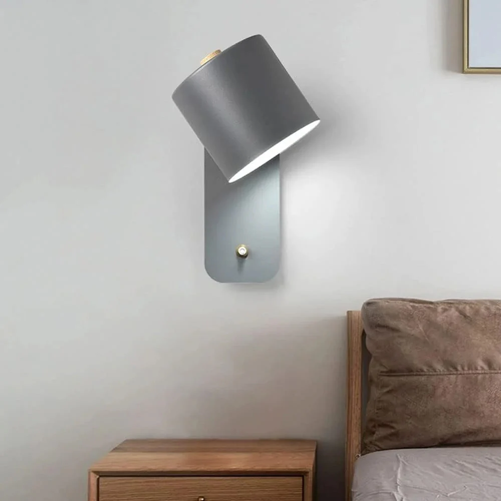 Nordic Rotatable Cylinder Iron Wall Light For Bedroom - Image 3