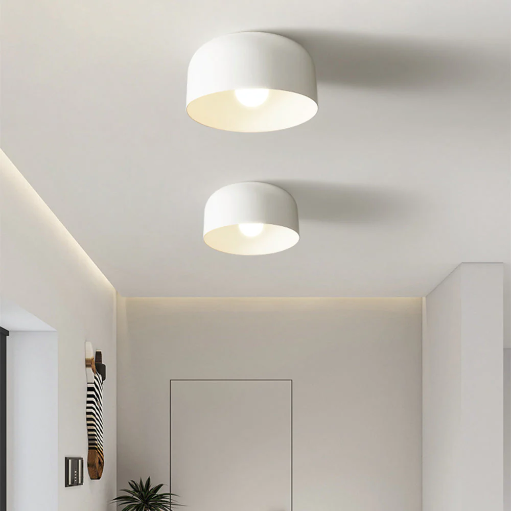 Nordic Round Iron Flush Mount Ceiling Lamp - Image 4