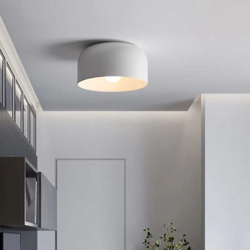 Nordic Round Iron Flush Mount Ceiling Lamp - Image 6