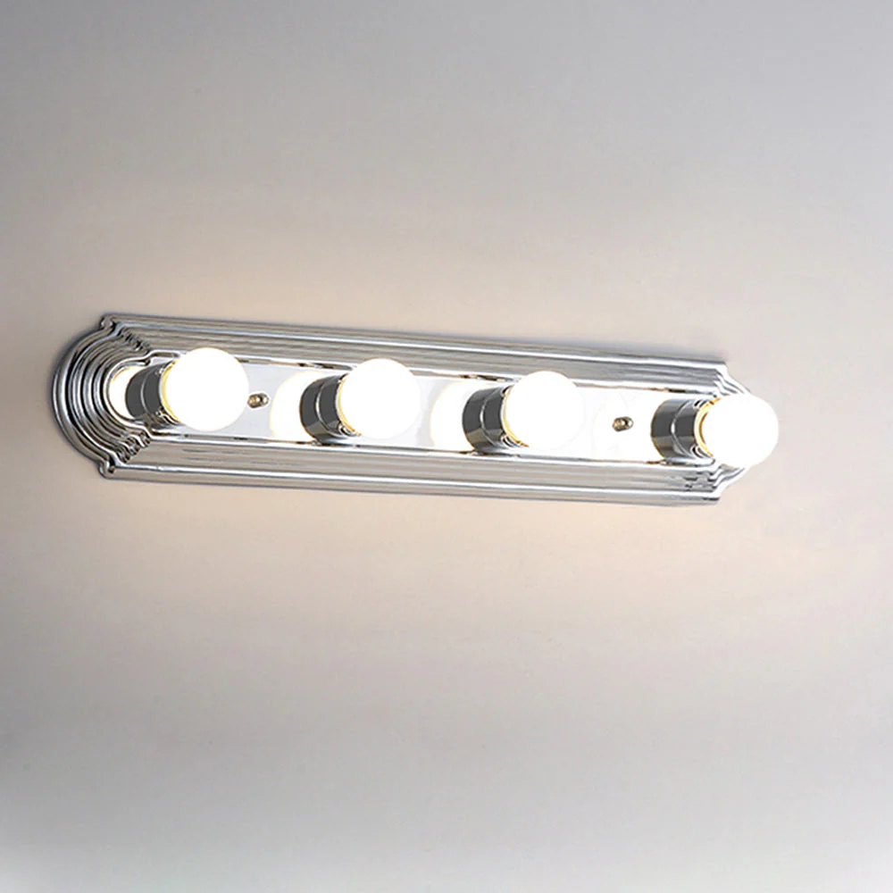 Nordic Simple Metal Silver Vanity Lighting - Image 4
