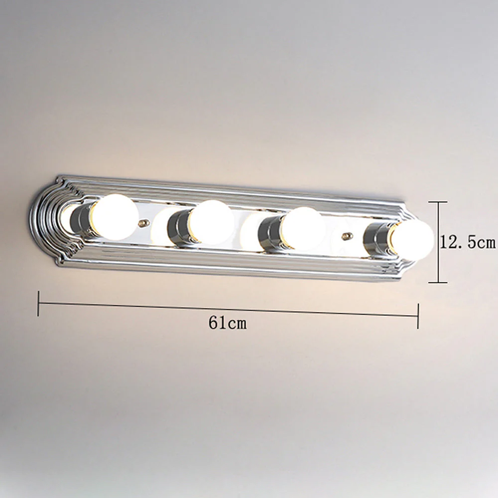 Nordic Simple Metal Silver Vanity Lighting - Image 5