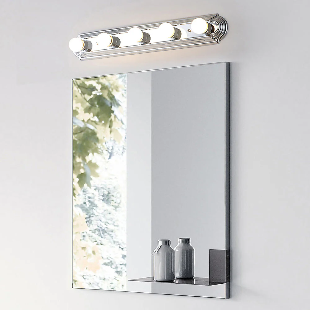 Nordic Simple Metal Silver Vanity Lighting - Image 6