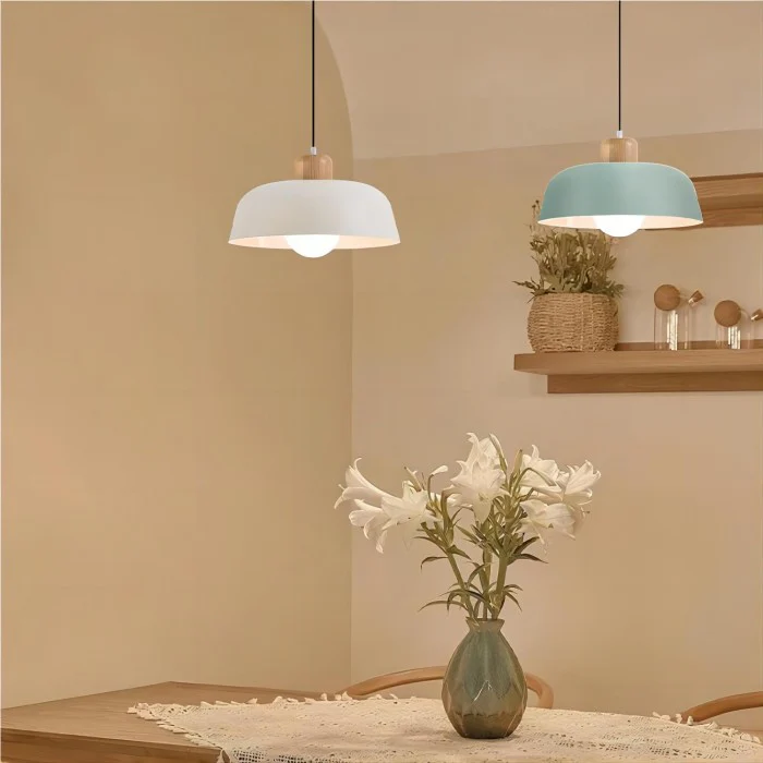 Nordic Small Stained Aluminium Pendant Lamp - Image 7