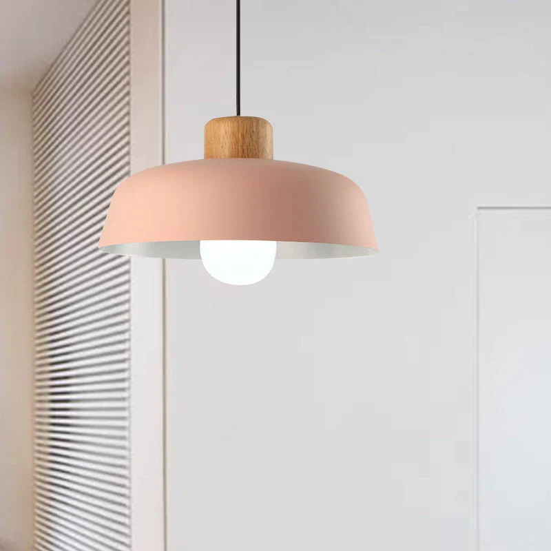 Nordic Small Stained Aluminium Pendant Lamp - Image 9