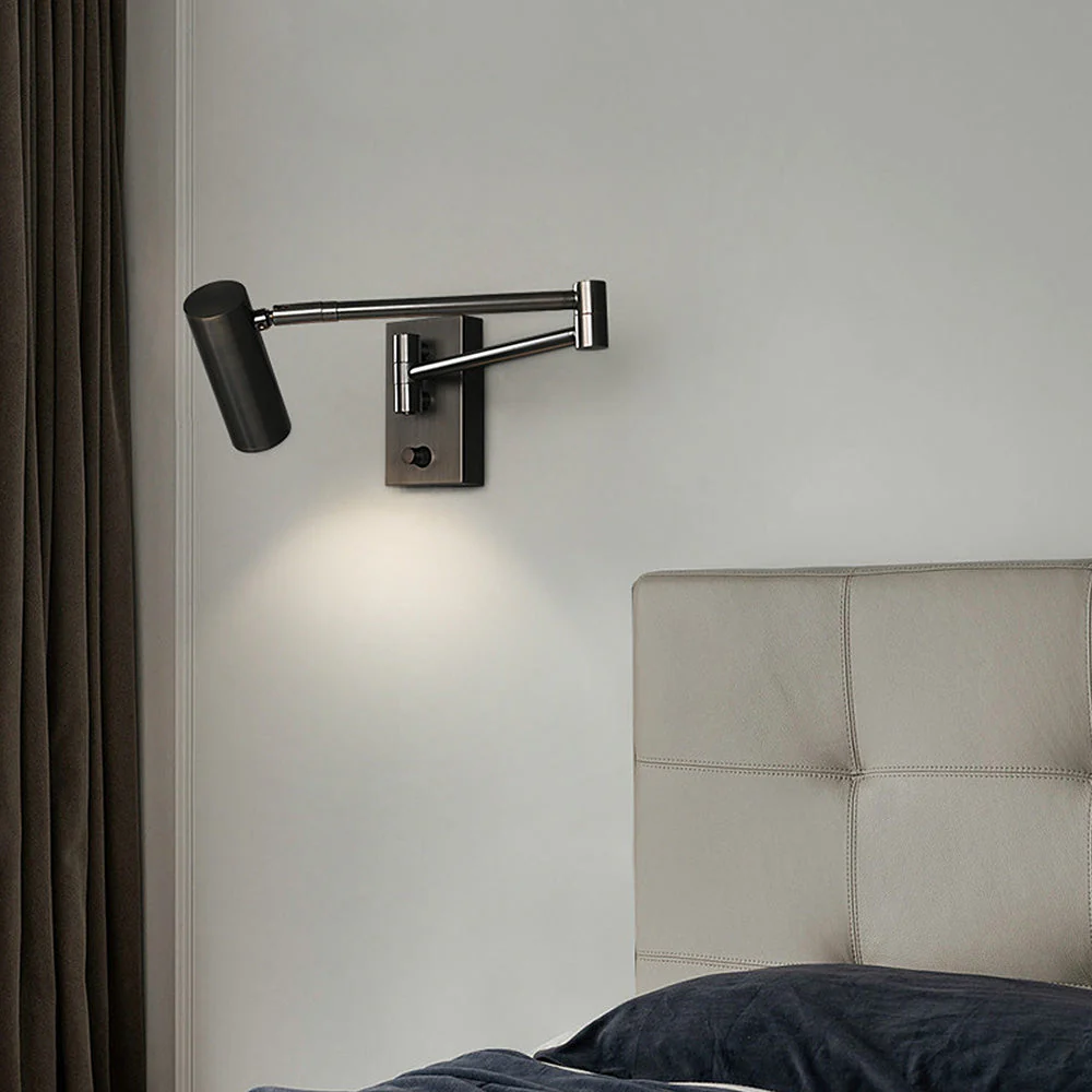 Nordic Spotlight Adjustable Brass Wall Light - Image 10