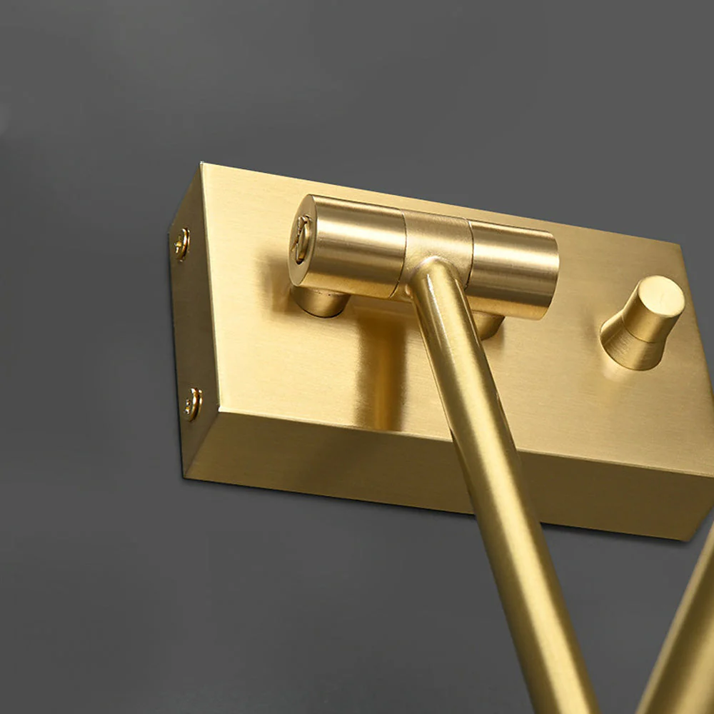 Nordic Spotlight Adjustable Brass Wall Light - Image 5