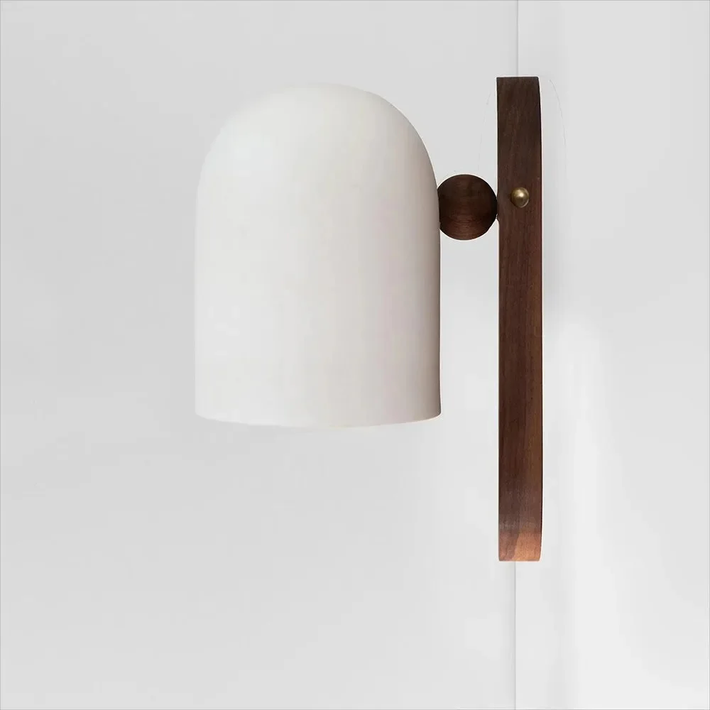 Nordic Walnut Zen Style Ball Wall Sconce - Image 10