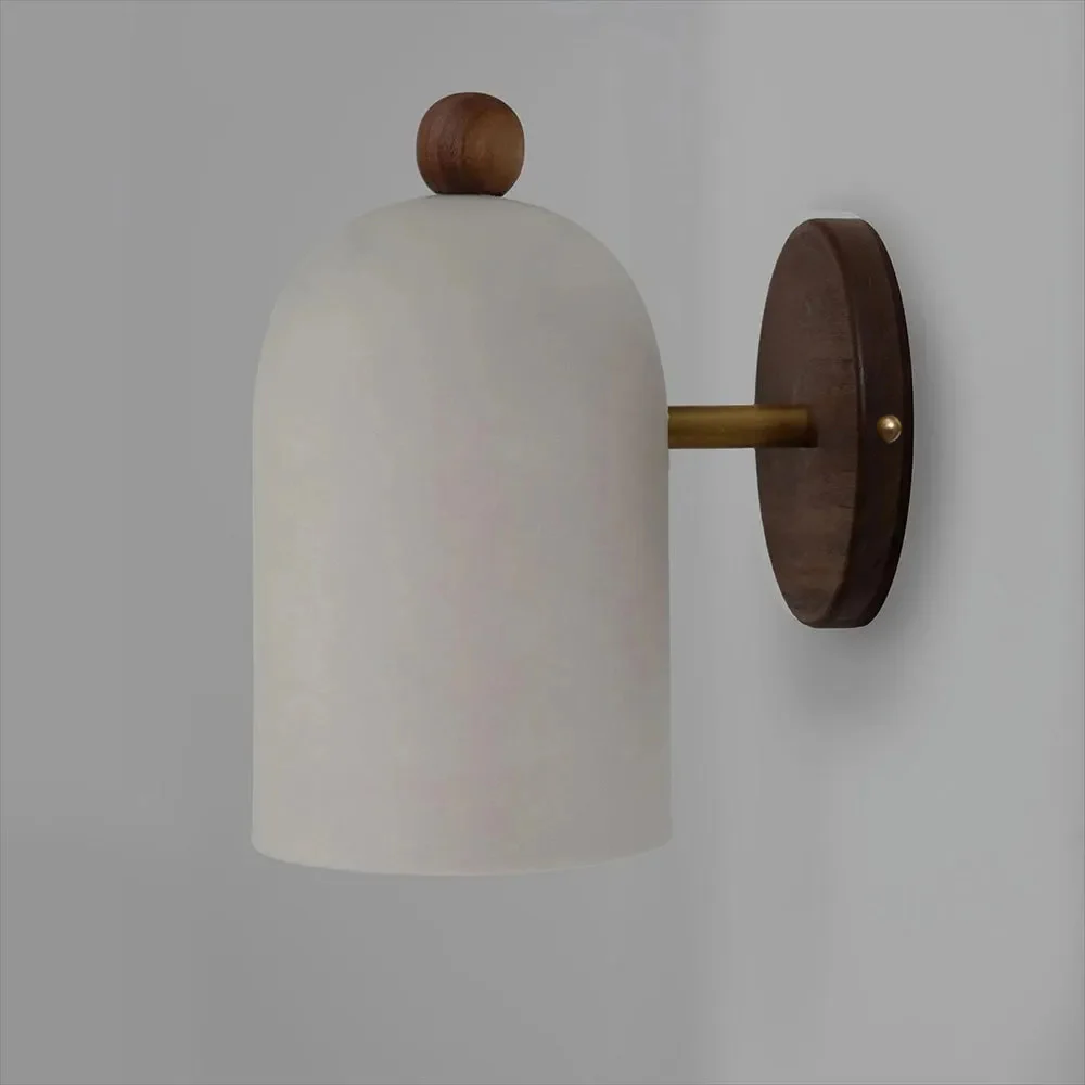 Nordic Walnut Zen Style Ball Wall Sconce - Image 6