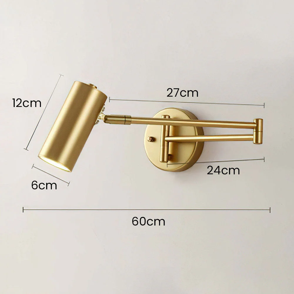 Noridc Adjustable Bedside Reading Wall Light - Image 11